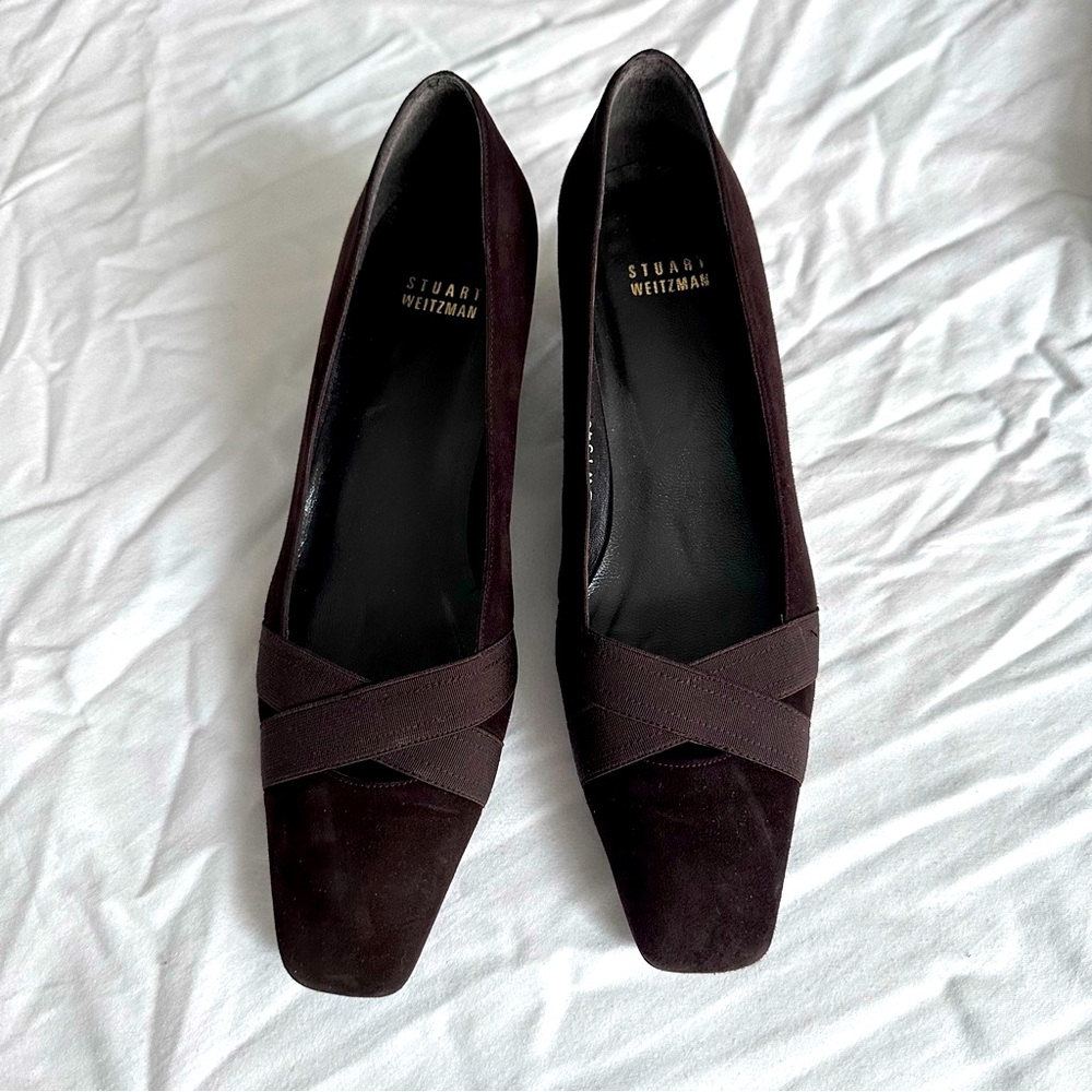 Stuart Weitzman Chocolate Brown Suede Pumps | Sz 7M